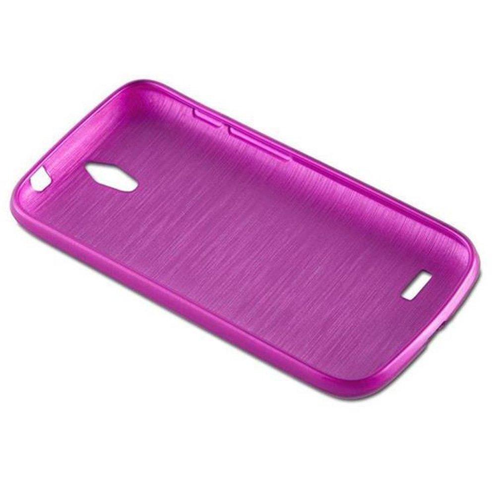 Cadorabo  Housse compatible avec Huawei ASCEND G610 - Coque de protection en silicone TPU flexible au design brossé 