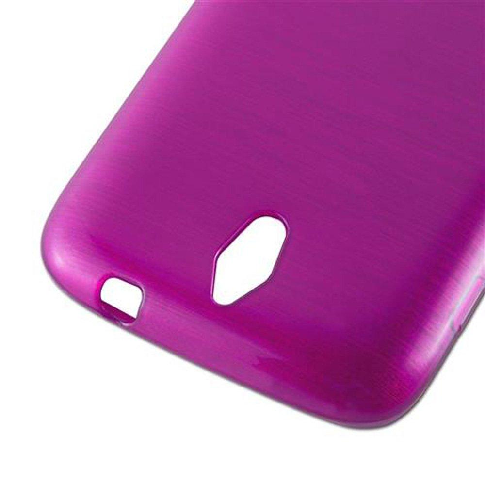 Cadorabo  Housse compatible avec Huawei ASCEND G610 - Coque de protection en silicone TPU flexible au design brossé 