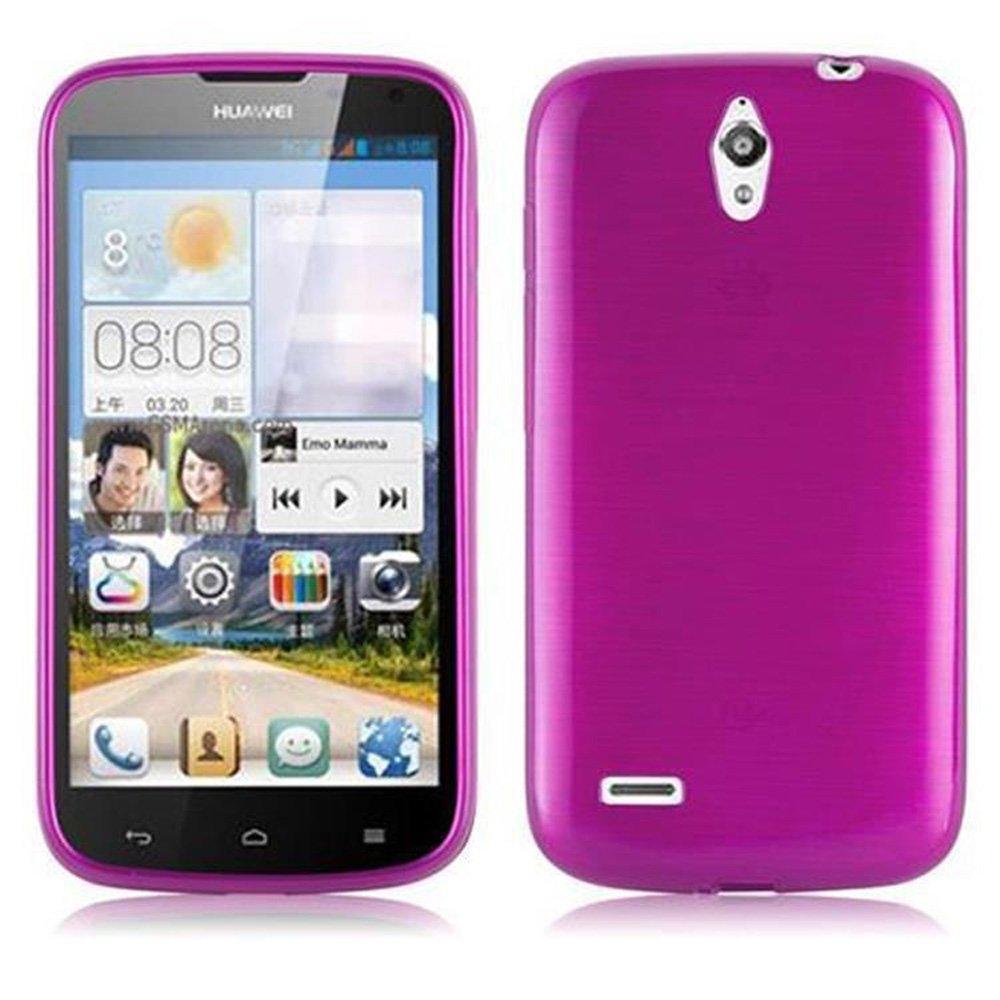 Cadorabo  Housse compatible avec Huawei ASCEND G610 - Coque de protection en silicone TPU flexible au design brossé 