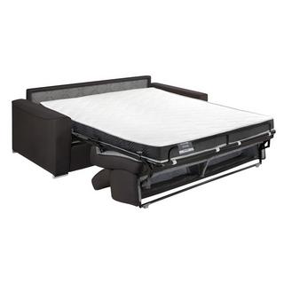 LINEA SOFA Schlafsofa 3-Sitzer - Liegefläche: 140 cm - Matratzenhöhe: 14 cm mit Memory Schaum - Stoff - Violett - VIZIR  