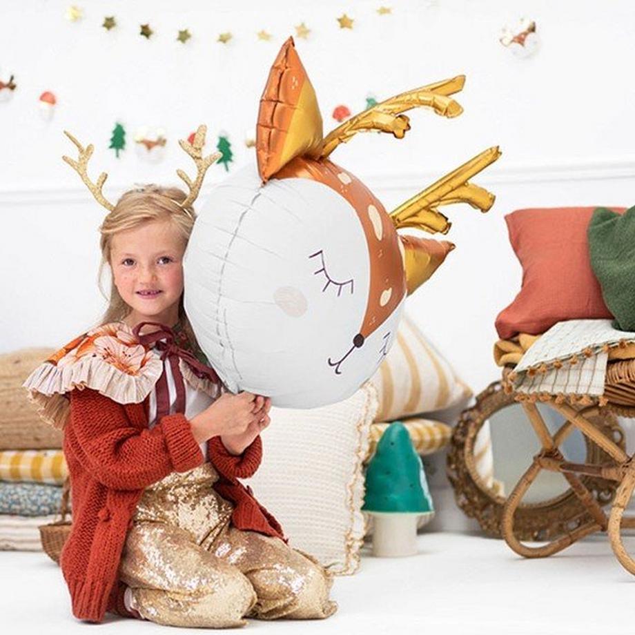 PartyDeco  Ballon Aluminium Biche 