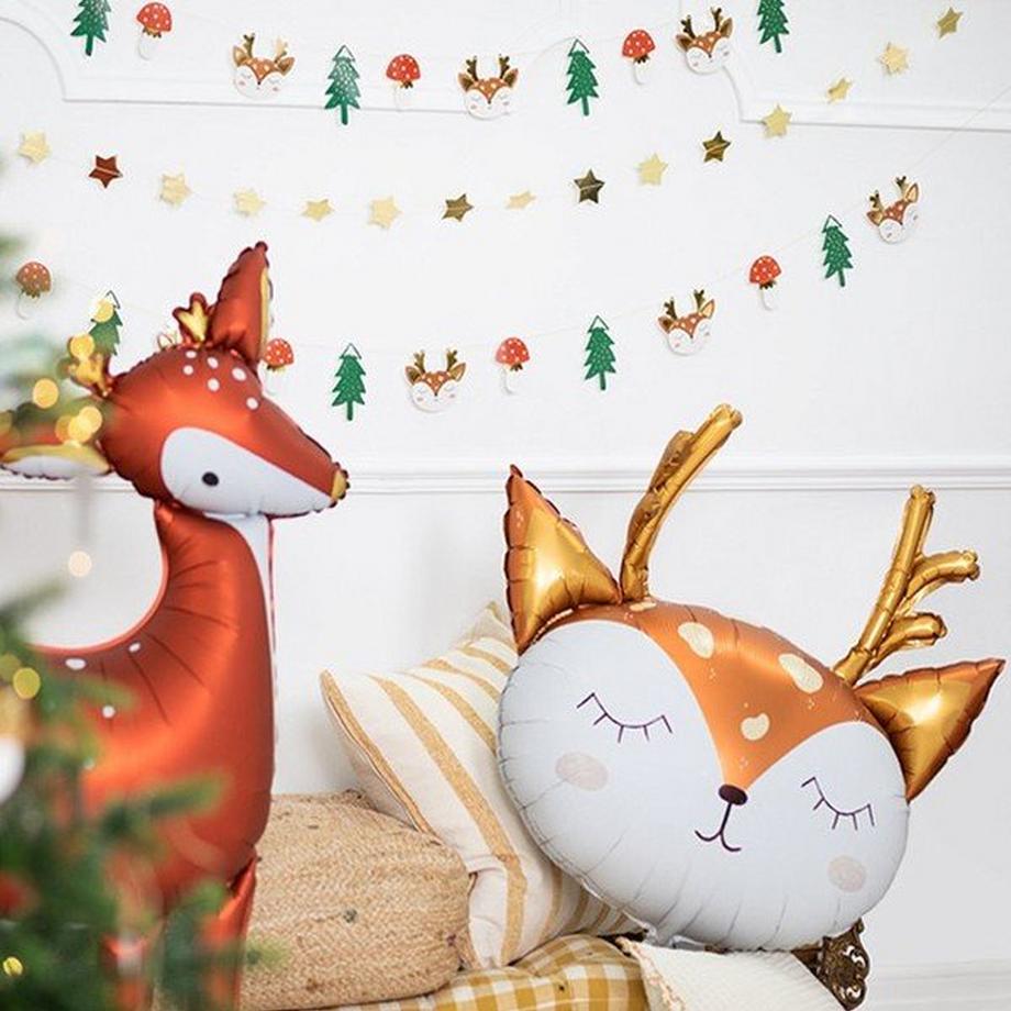 PartyDeco  Ballon Aluminium Biche 