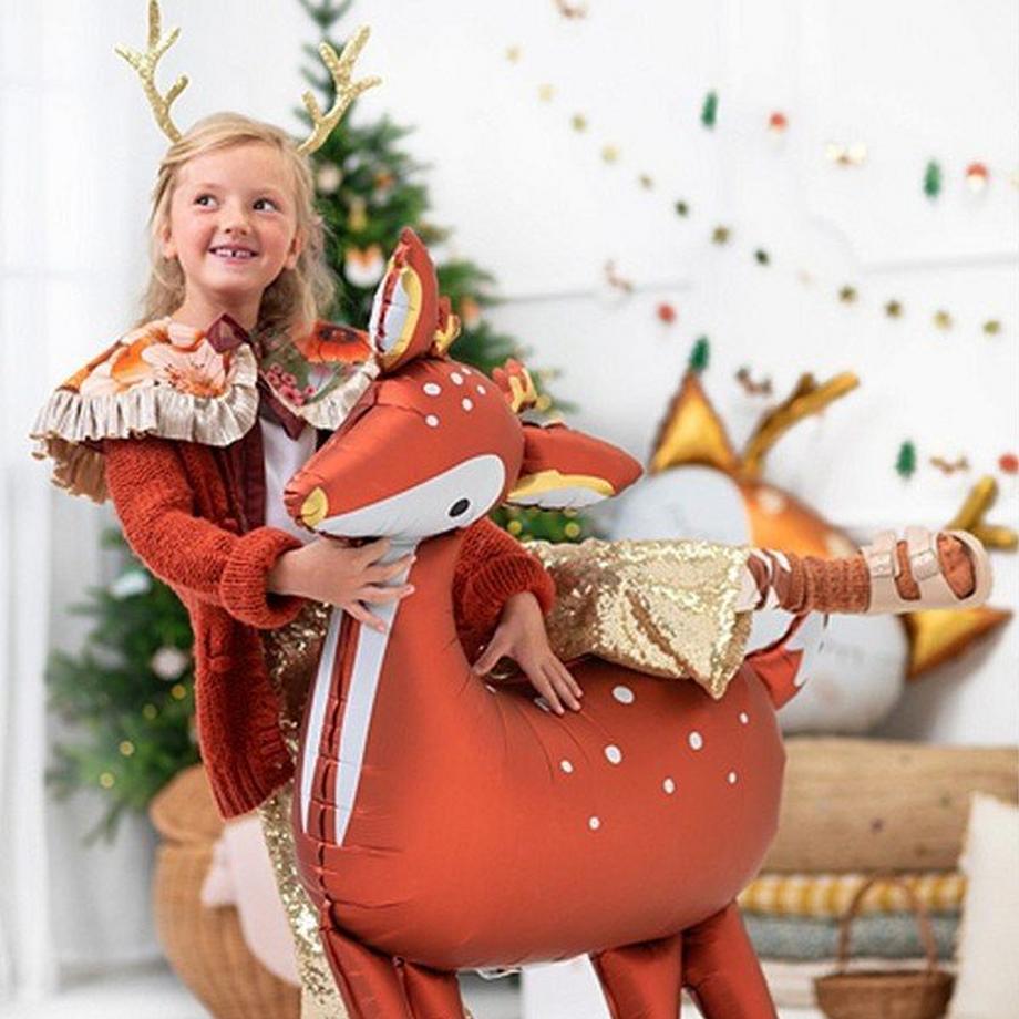 PartyDeco  Ballon Aluminium Biche 
