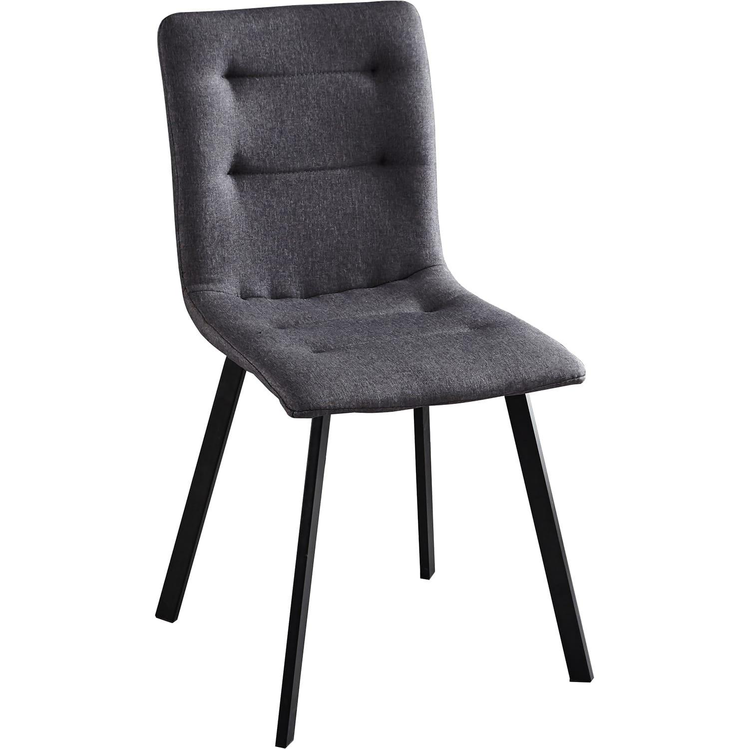 mutoni Chaise de salle à manger Curona gris foncé (lot de 2)  