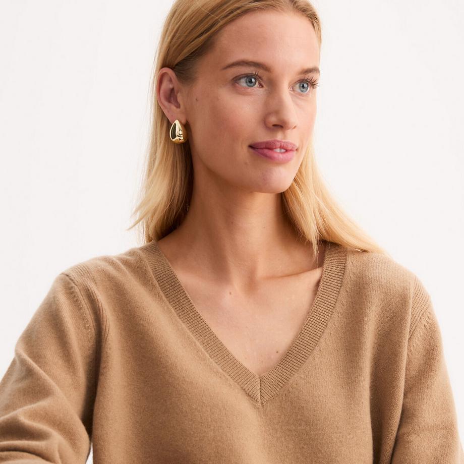 La Redoute Collections Maglione Cashmere Scollo a V Maglia Fine  