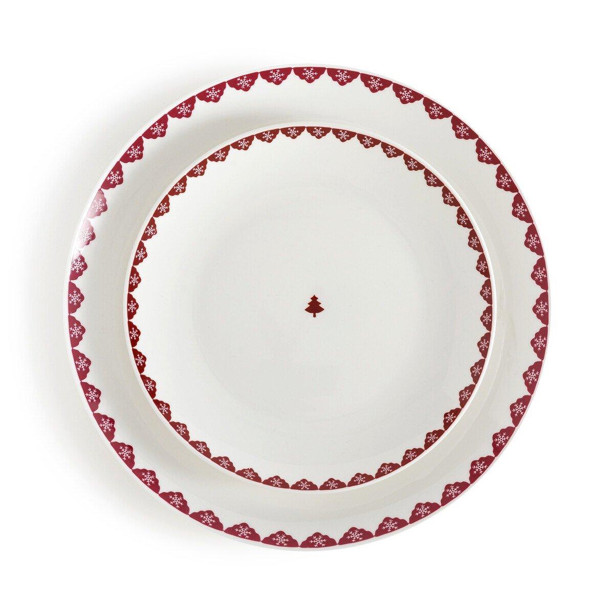 La Redoute Intérieurs 4er-Set flache Teller Flocnai  