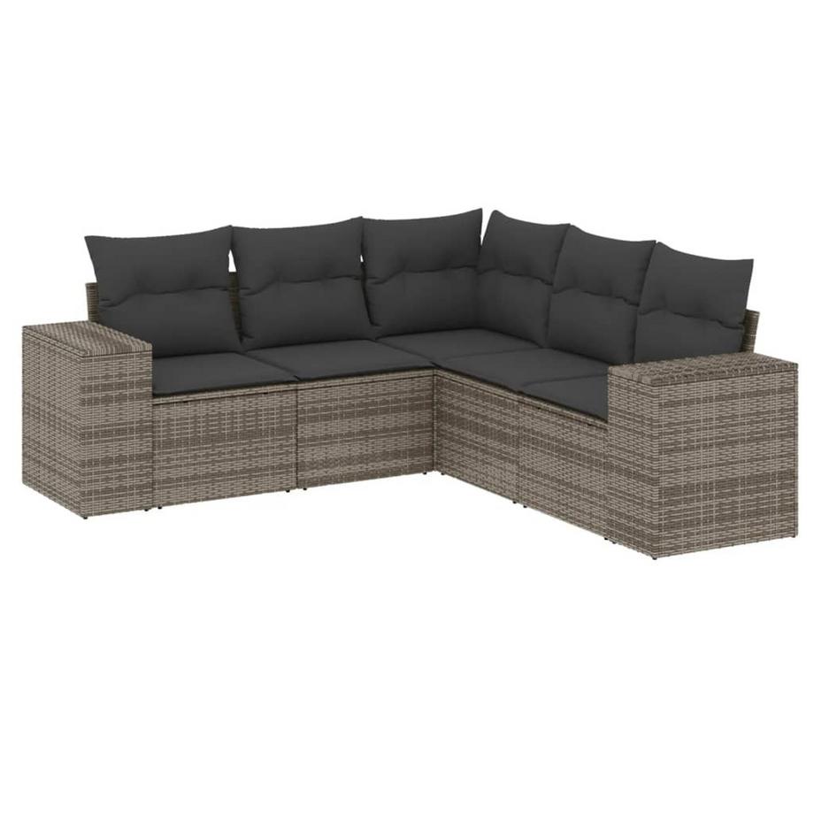 set divano da giardino Polirattan