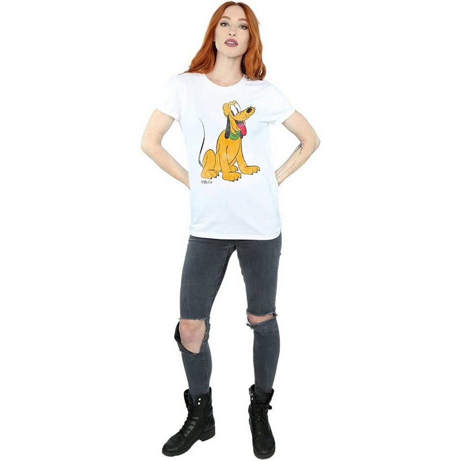 Disney Pluto T-Shirt Stampa Grafica  