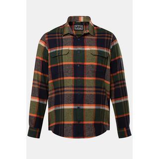 Sthuge  Camicia in flanella a quadri da indossare sopra altri indumenti con maniche lunghe e taglio oversize, fino alla tg. 8XL 