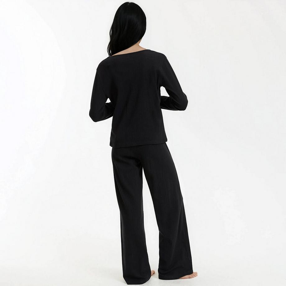 La Redoute Collections Pyjama Trois Pièces en Maille Pointelle  