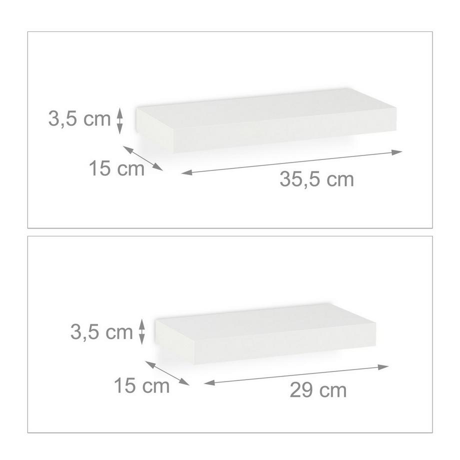 B2X Wandregal 3er Set  