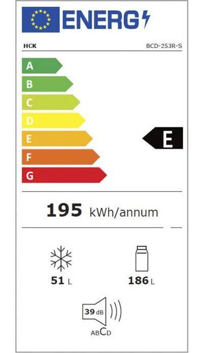 Kibernetik Retro Kühl-Gefrierkombination FSP 253 Liter  