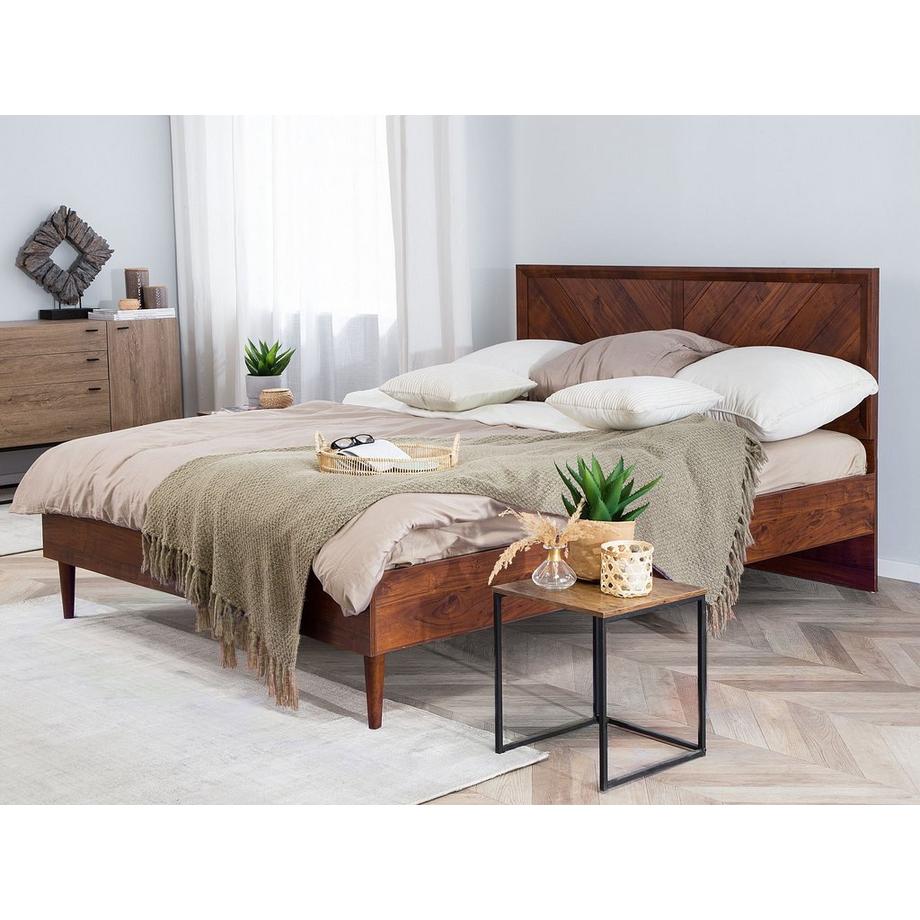 Beliani Letto con rete a doghe en Pannello di fibre (LDF) Classico MIALET  