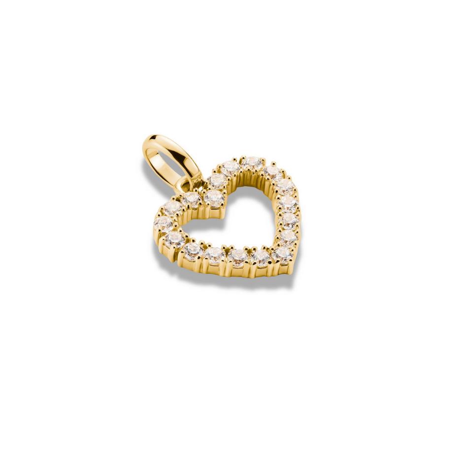 Thomas Sabo  Charm-Anhänger Herz Mit Weißen Steinen – Connect Veret 