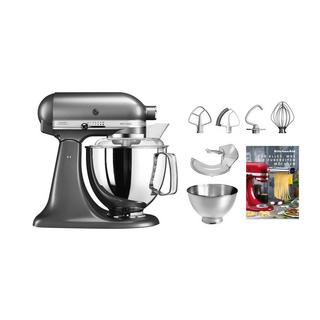 KitchenAid Artisan KSM200 Swiss Edition Medallion Silber - Küchenmaschine 4,8 Liter  