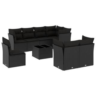 VidaXL set divano da giardino Polirattan  