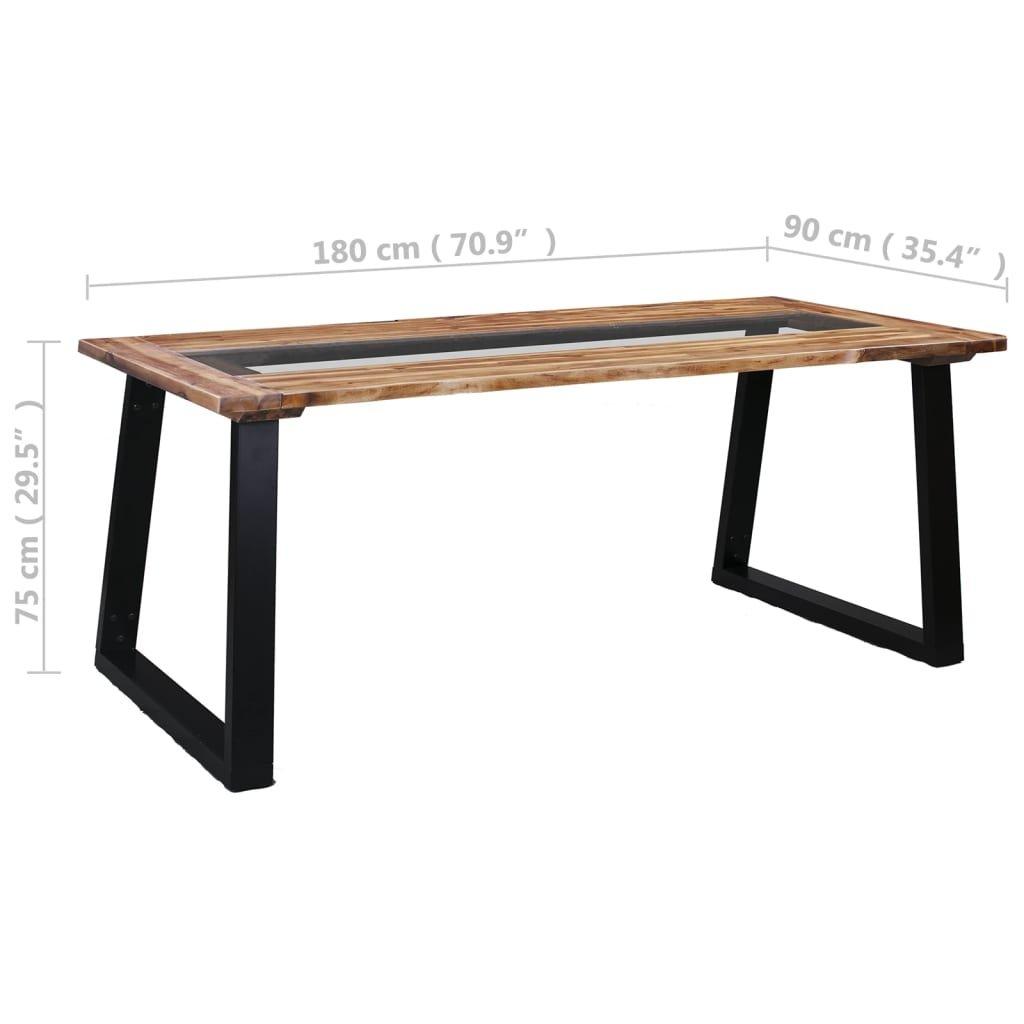 VidaXL Table de salle à manger bois d'acacia  