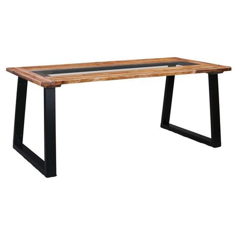 VidaXL Table de salle à manger bois d'acacia  