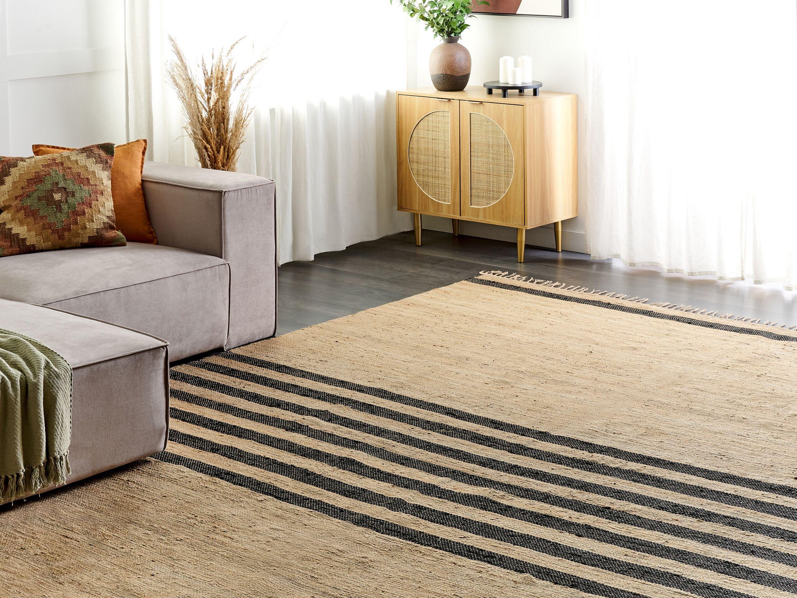 Beliani Tapis en Jute Boho ERICEK  