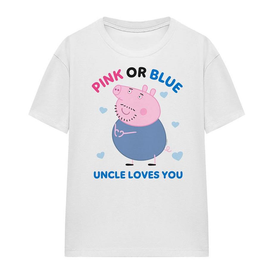 T-ShirtPink Or Blue Uncle Pig Loves You