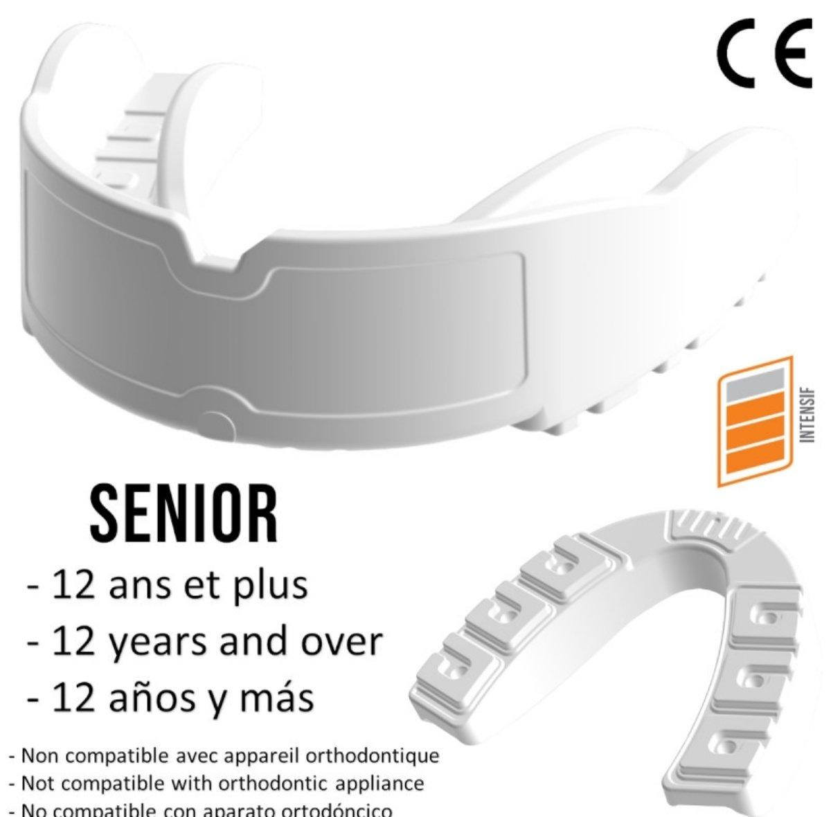 METALBOXE  Protege Dents Simple Senior Blanc 