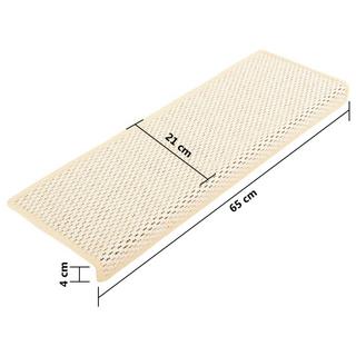 VidaXL Tapis d'escalier autocollants 15 pcs tissu  