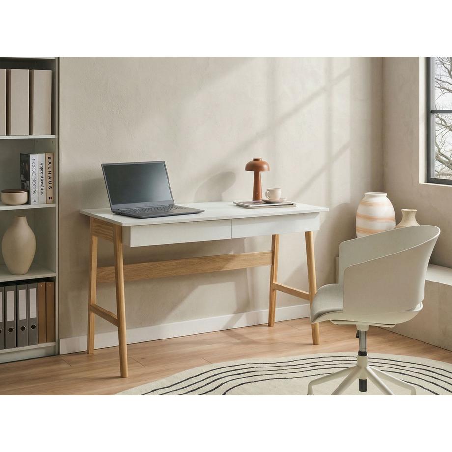 Beliani Table de bureau en Panneau de particules de bois  THESLAY  