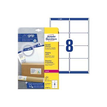 AVERY ZWECKFORM Adressetiketten 99,1x67,7mm L7165-40 weiss 320 Stk./40 Blatt