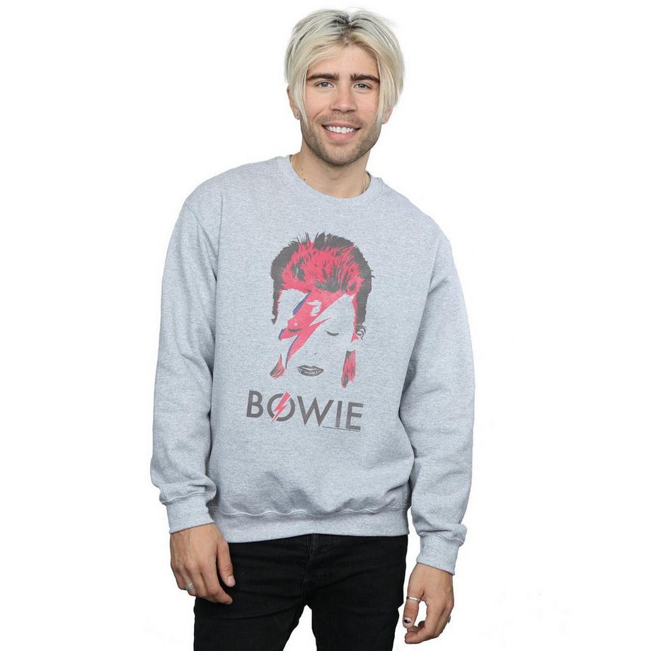 David Bowie Aladdin Sane Bedrucktes Sweatshirt  