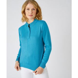 Damart  Pull col montant, maille jersey souple. 