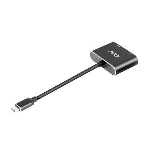 Club3D  MST hub USB3.2 Gen2 Type-C(DP Alt-Mode) to DisplayPort + HDMI 4K60Hz M/F 