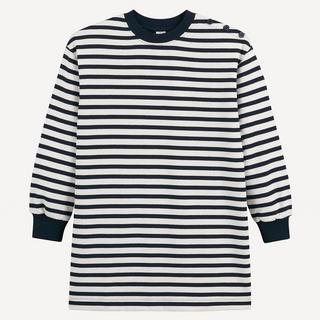 La Redoute Collections  Robe pull manches longues rayée en molleton 