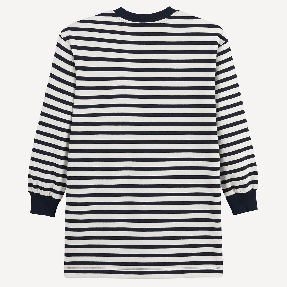 La Redoute Collections  Robe pull manches longues rayée en molleton 