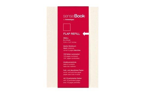 TRANSOTYPE TRANSOTYPE senseBook FLAP REFILL A6 75510602 kariert, S, 135 Seiten beige  