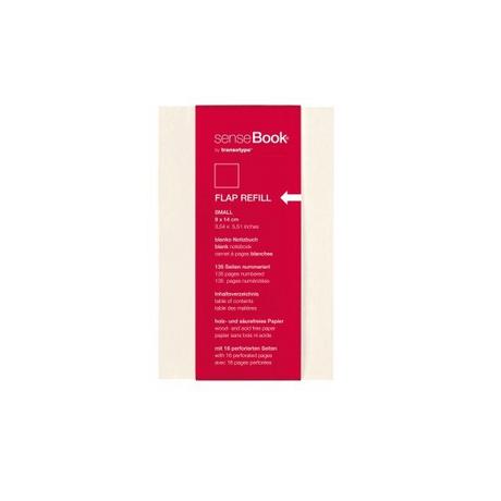 TRANSOTYPE TRANSOTYPE senseBook FLAP REFILL A6 75510602 kariert, S, 135 Seiten beige  