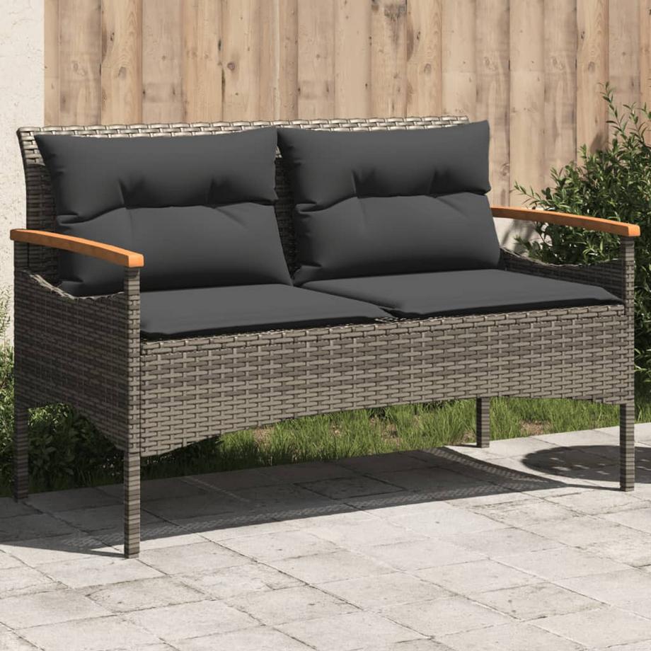 VidaXL panca da giardino Polirattan  