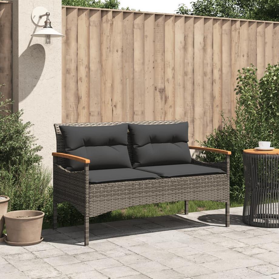 VidaXL panca da giardino Polirattan  