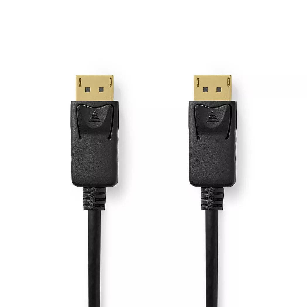 Nedis – Displayport-Kabel | DisplayPort-Stecker 8K@60Hz Vernickelt 3,00 m Rund PVC Schwarz Etikett, One Size