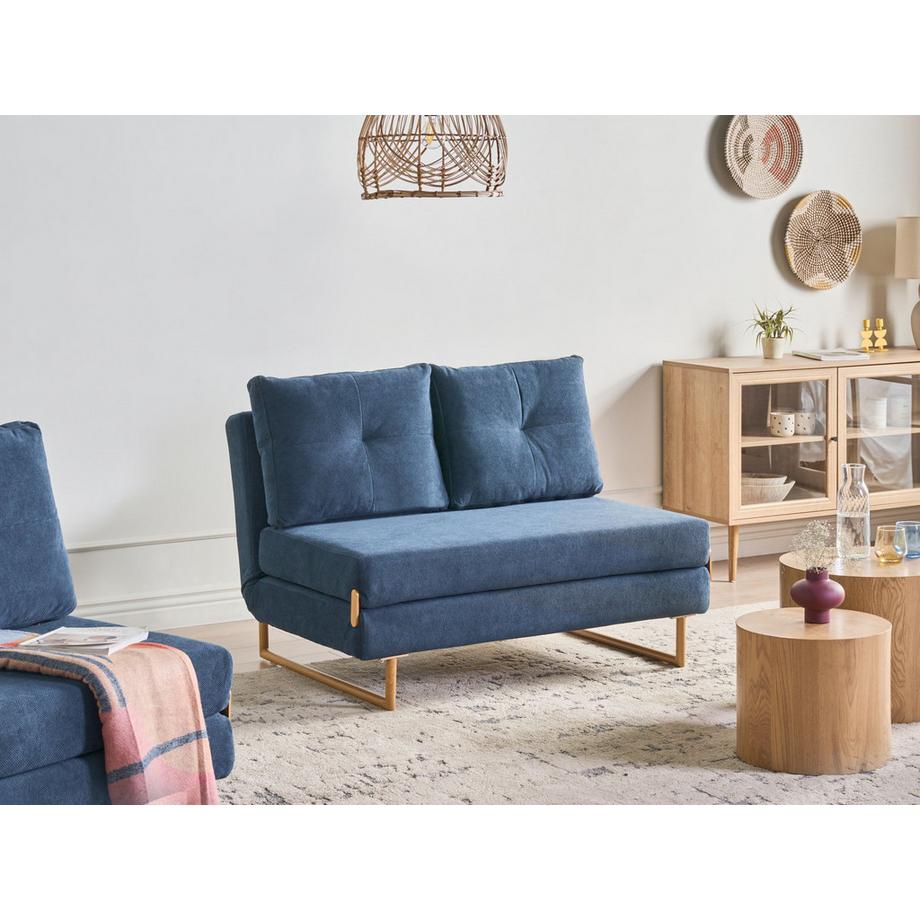 Beliani Canapé 2 places en Tissu  JERSLEV  