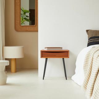 Tikamoon Comodino in teak Simen  