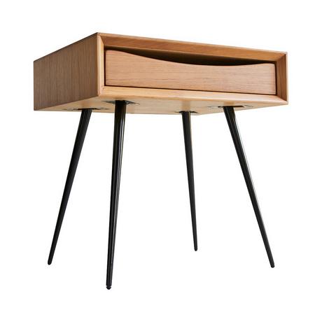 Tikamoon Comodino in teak Simen  