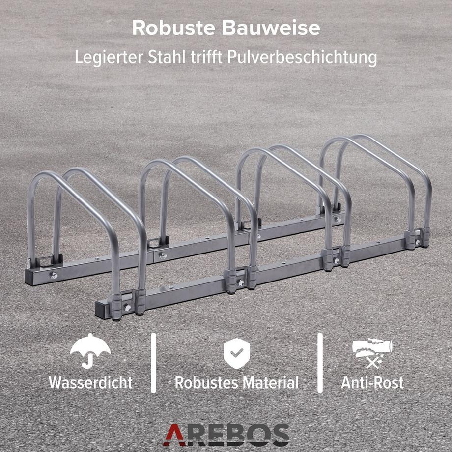Arebos  Fahrradständer Aufstellständer Radständer Fahrradhalter Fahrrad Garage 