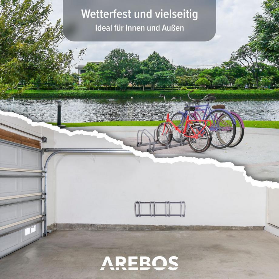 Arebos  Portabiciclette Portabiciclette Portabiciclette Garage per biciclette 