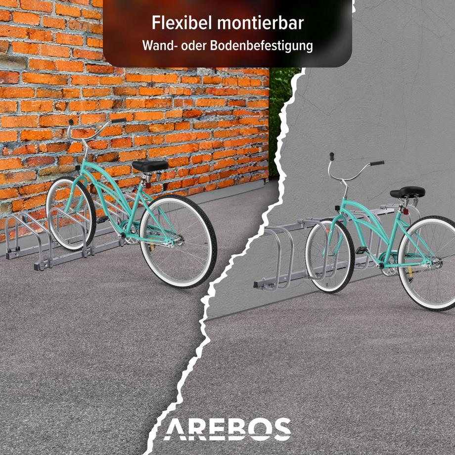 Arebos  Portabiciclette Portabiciclette Portabiciclette Garage per biciclette 