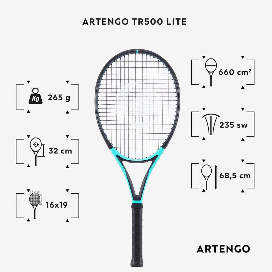 ARTENGO  Racchetta da tennis leggera versatile grafite 