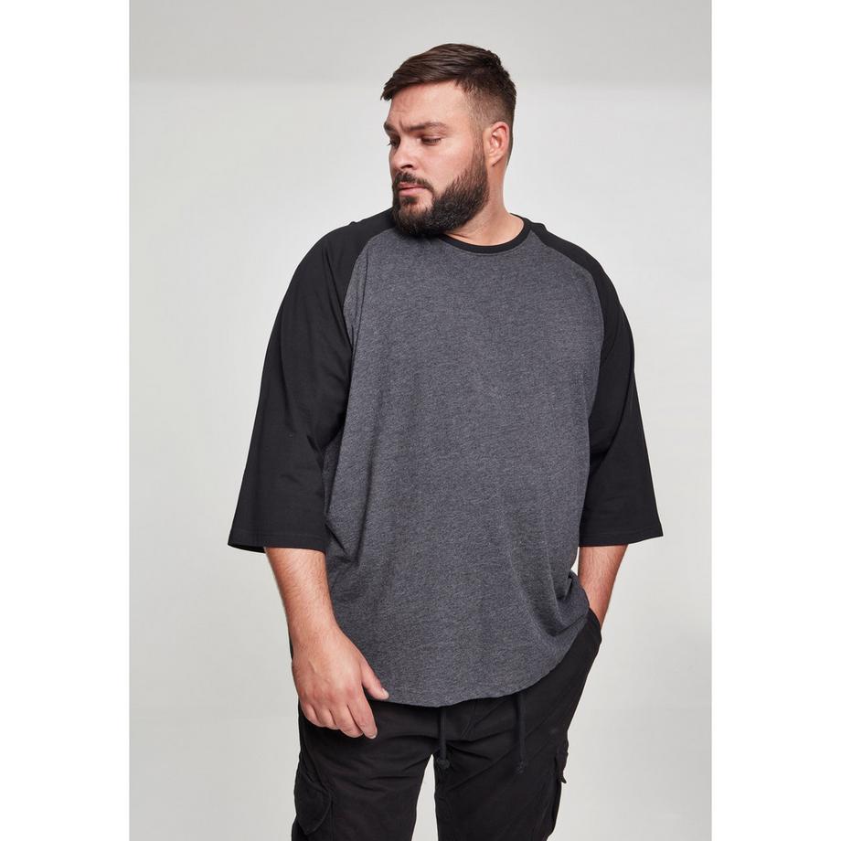 URBAN CLASSICS T-shirt Raglan Manches 3/4 Contrastées  