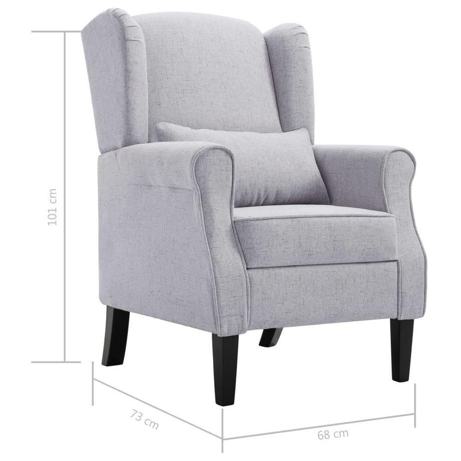 VidaXL Fauteuil tissu  