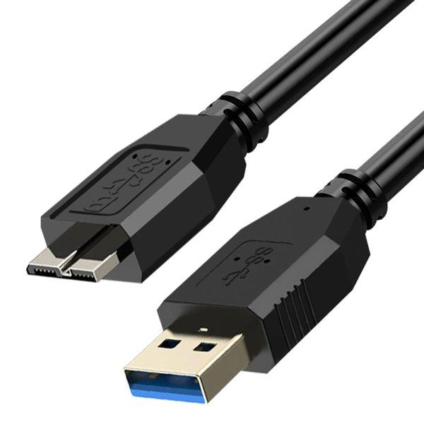 Avizar  USB 3.0 / Micro B Kabel 1.8m Schwarz 