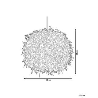 Beliani Hängeleuchte aus Federn Modern DRAVA  