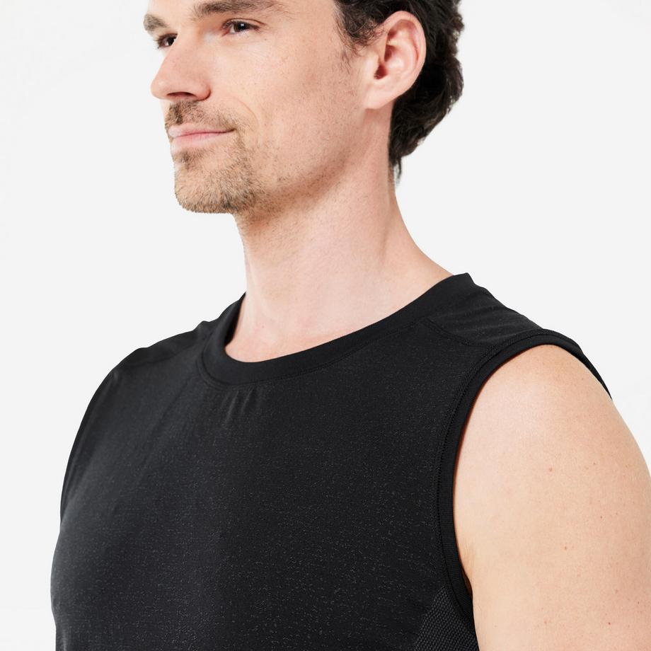 KIMJALY  Canotta uomo yoga dinamico senza cuciture poliestere 